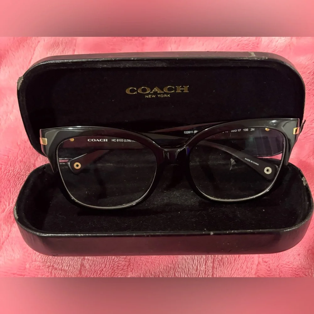 Coach Black Frames – Chic Modern Eyeglasses, Replaceable Prescription Lenses - Picture 6 of 6
